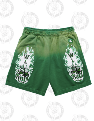 Boston Celtics Flaming Skull Shorts