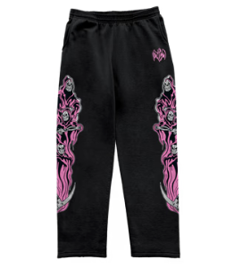 Three Reapers Sweatpants - Black/Pink