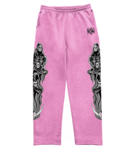 Three Reapers Sweatpants - Pink/Grey