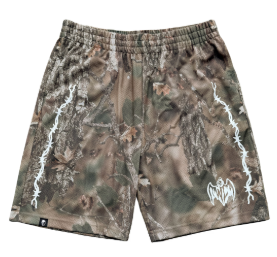 Bat Reaper Mesh Shorts - Faded Hunting Camo