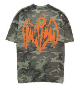 Bat Reaper T-Shirt - Faded Woodland Camo