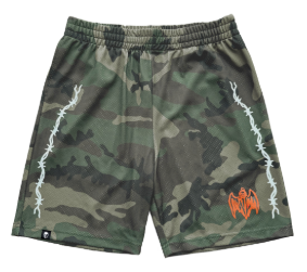 Bat Reaper Mesh Shorts - Faded Woodland Camo