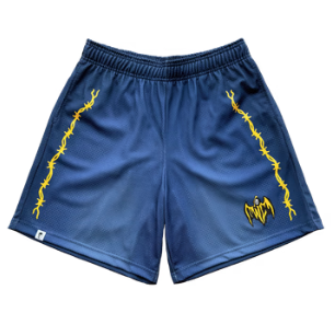 Bat Reaper Mesh Shorts - Sunfaded Blue