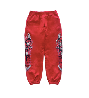 Three Reapers Hoodie - Red/Red