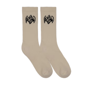 Bat Reaper Socks - Cream