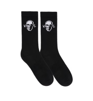 Skull Socks - Black