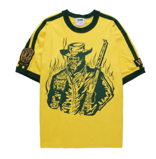 Gaucho Striped Ringer Shirt - Yellow/Green