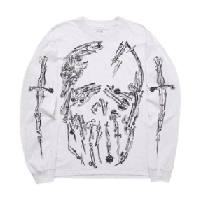 Arsenal Skull Long Sleeve T-Shirt
