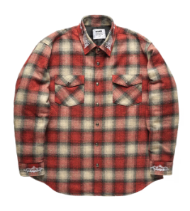 Quilted Lined Flannel - Red Plaid
