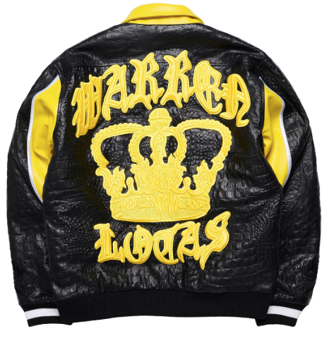 Crown Lambskin Leather Jacket