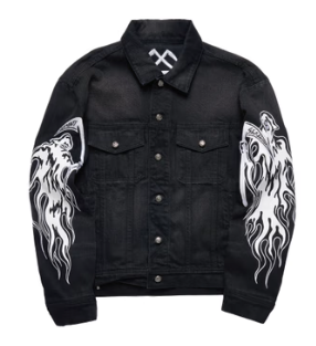 Reaper Denim Trucker Jacket - Faded Black