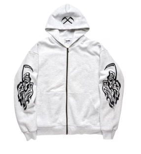 Serenity Reaper Thermal Lined Zip Up - Heather Grey