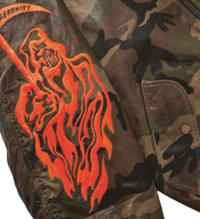Serenity Reaper Waxed Bomber Jacket