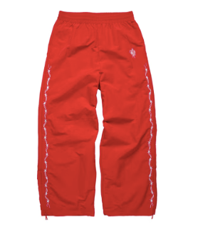 Barbed Wire Nylon Track Pants - Red