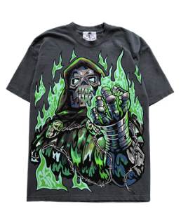 Metal Face T-Shirt - Vintage Black