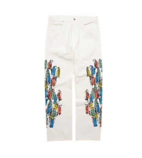 Crayon Reapers Denim Pants - Off White