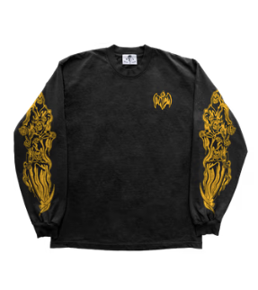 Three Reapers Long Sleeve T-Shirt - Black/Yellow