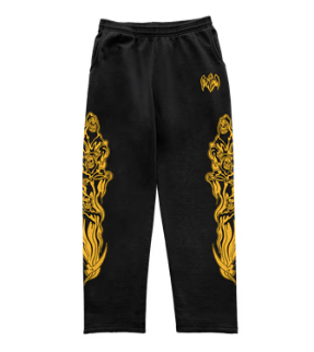 Three Reapers Sweatpants - Black/Yellow