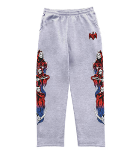 Web Three Reapers Sweatpants - Heather Grey