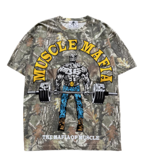 MMM Mafia of Muscle T-Shirt - Vintage Tree Camo