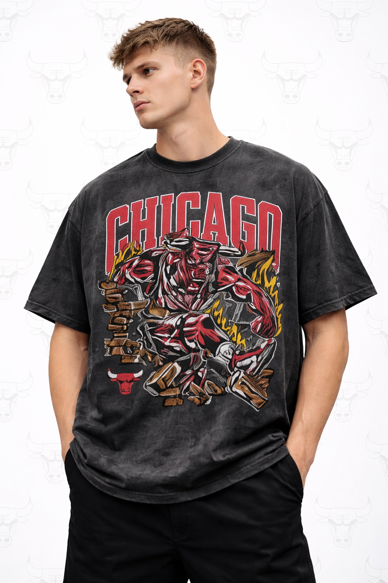 Raging Bull T-Shirt - Stonewash